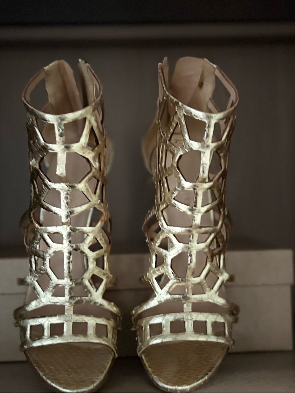 Sergio Rossi Puzzle Cage Sandals